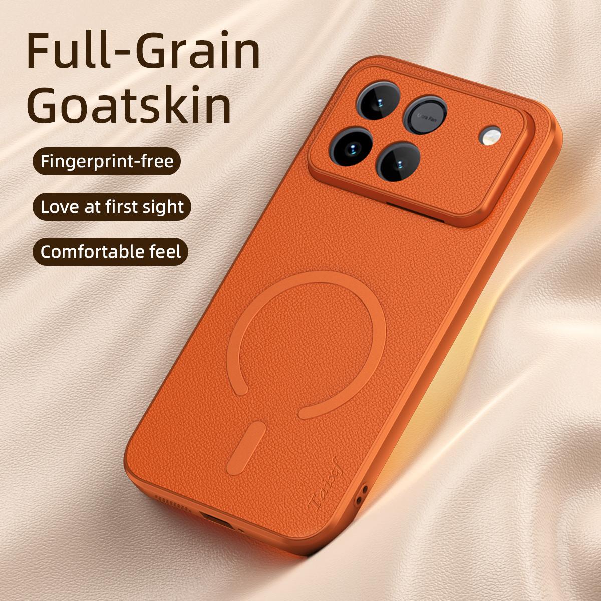 For Honor Win 5G Goatskin Vegan Leather Magnetic Phone Case - Black - EDA009667601B