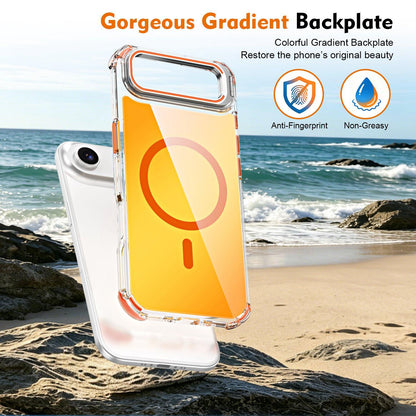 For iPhone Air Chameleon Lens Kickstand Magnetic Phone Case - White - EDA009667701A