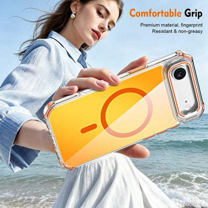 For iPhone Air Chameleon Lens Kickstand Magnetic Phone Case - Purple - EDA009667701E