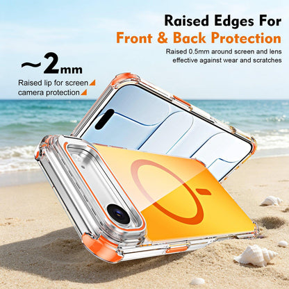 For iPhone Air Chameleon Lens Kickstand Magnetic Phone Case - Pink - EDA009667701F