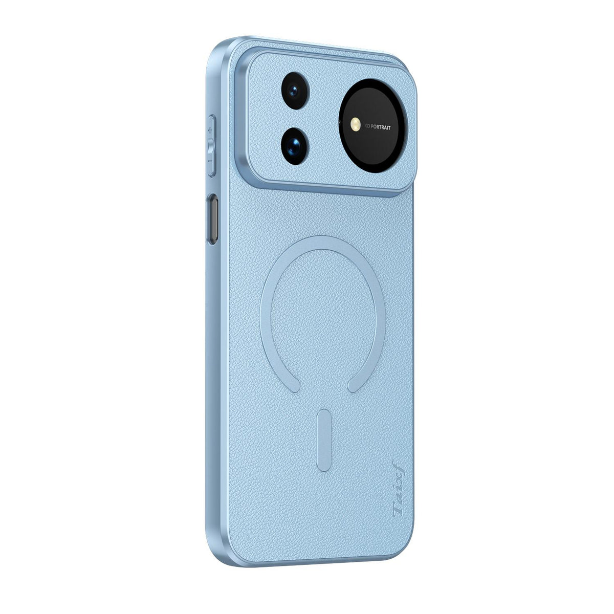 For Huawei Nova 16 Goatskin Vegan Leather Magnetic Phone Case - Blue - EDA009667913A