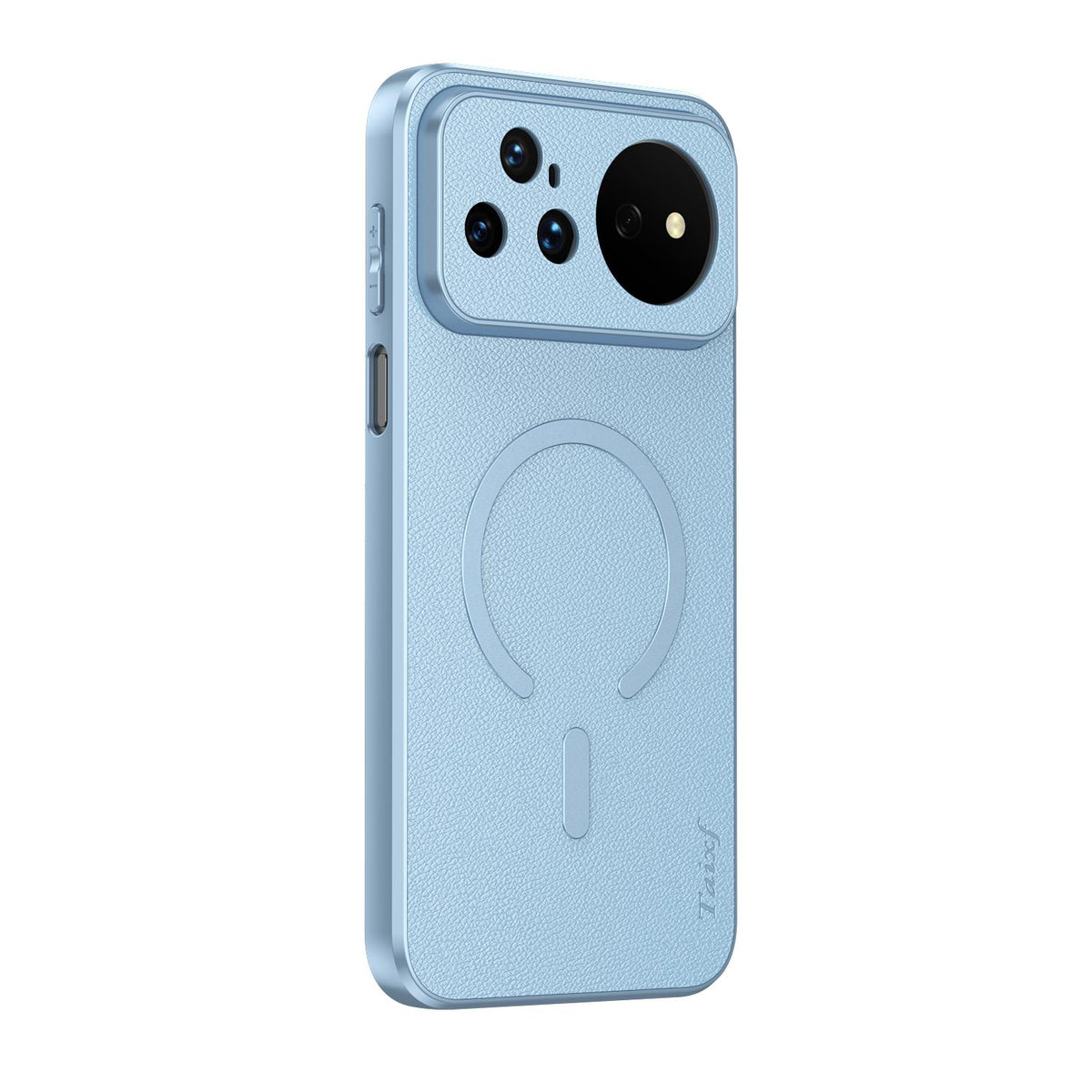 For Huawei Nova 16 Pro Goatskin Vegan Leather Magnetic Phone Case - Blue - EDA009667916C