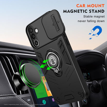 For Galaxy A27 5G Camshield Ring Holder Phone Case - Black - EDA009670601B