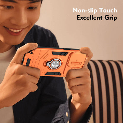 For Galaxy A27 5G Camshield Ring Holder Phone Case - Orange - EDA009670601D