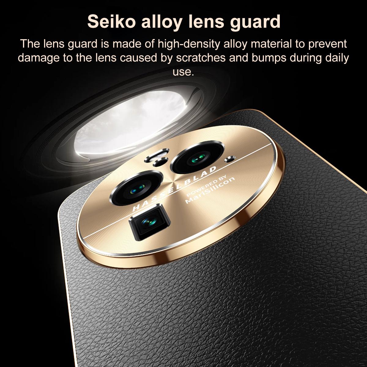 For OPPO Find X6 Pro Electroplated Frame Litchi Texture PC + TPU Vegan Leather Phone Case - Brown - EDA009677002E