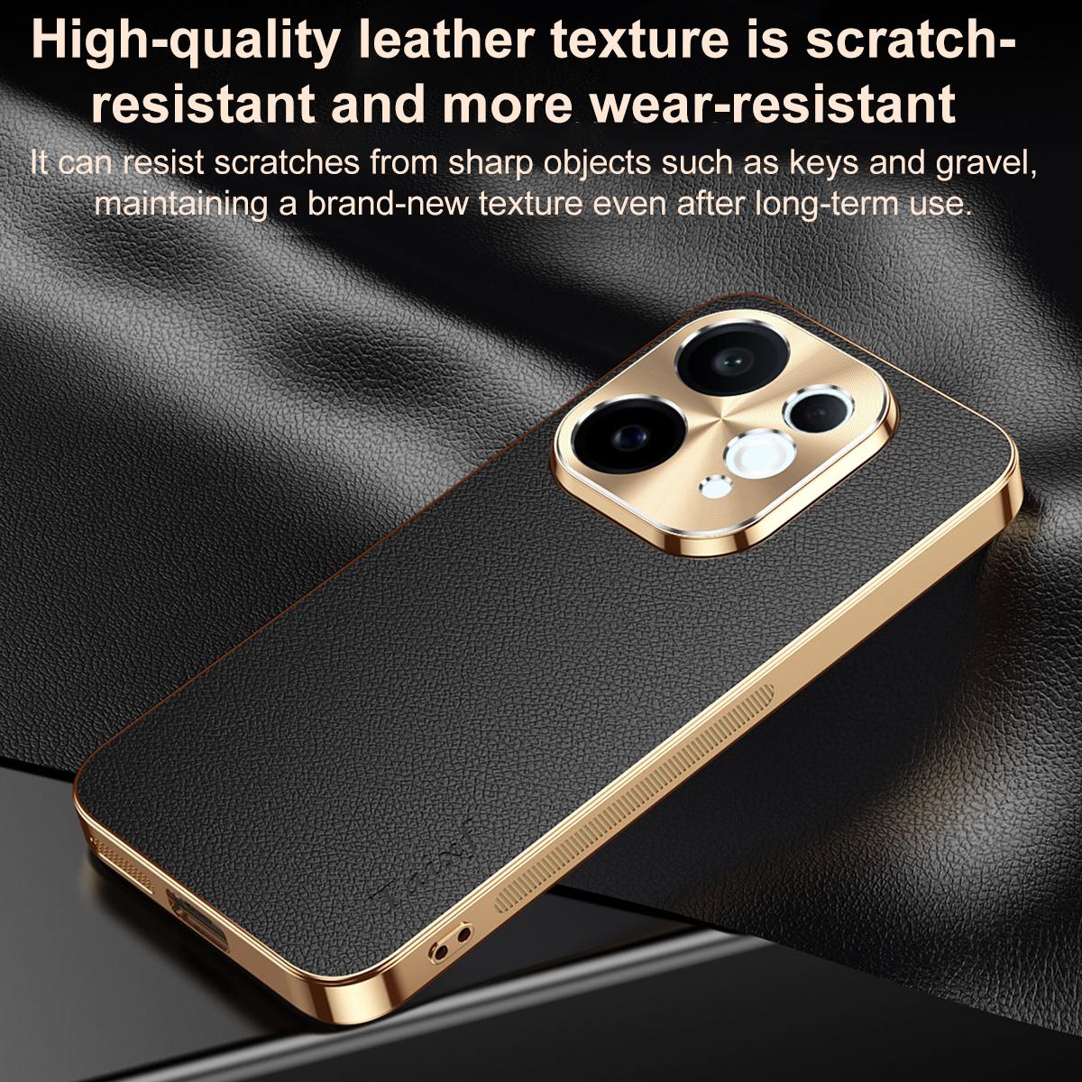 For vivo S50 5G Electroplated Frame Litchi Texture PC + TPU Vegan Leather Phone Case - Blue - EDA009677503C