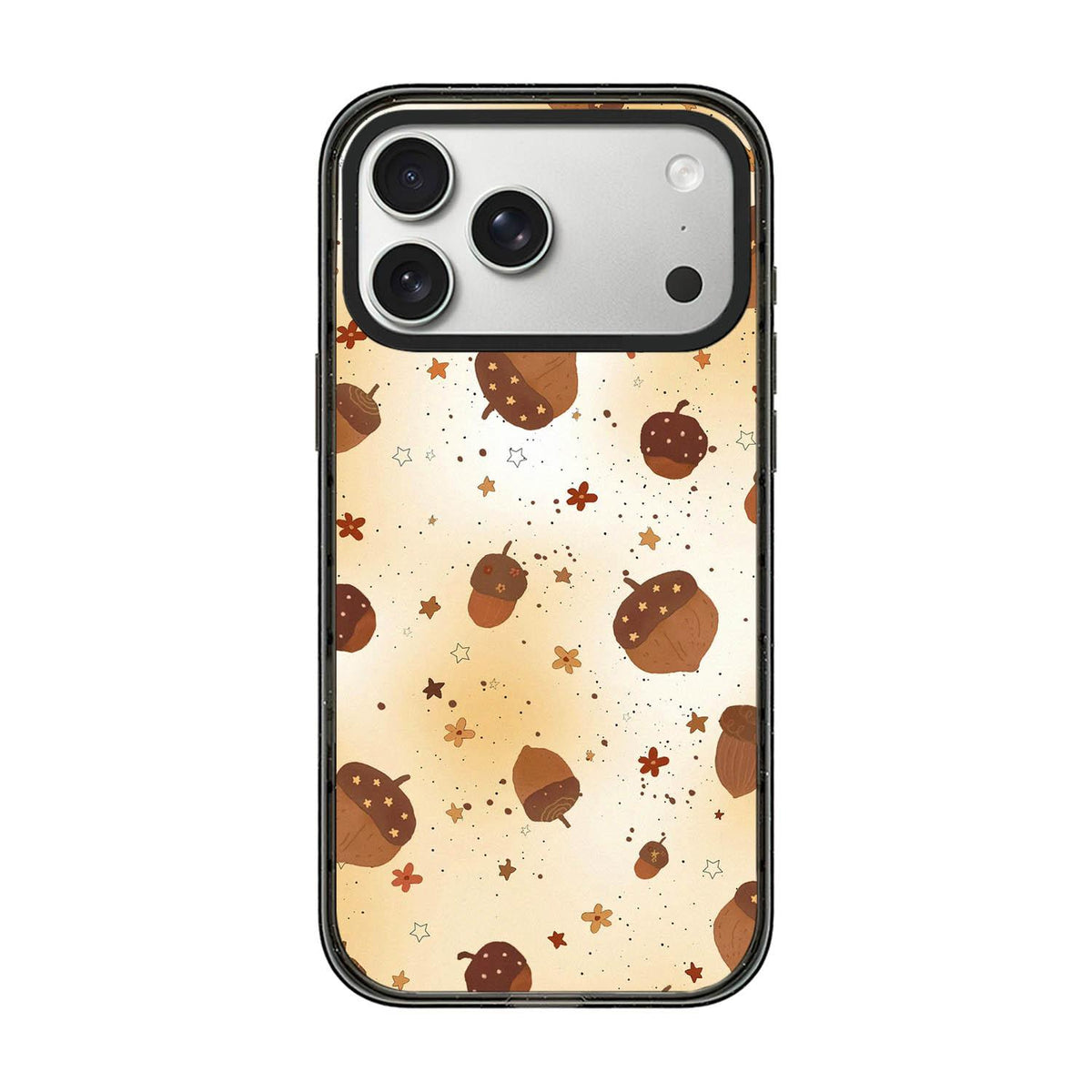 For iPhone 17 Pro Autumn Story Acrylic TPU Phone Case - Brown Acorns - EDA009678702B