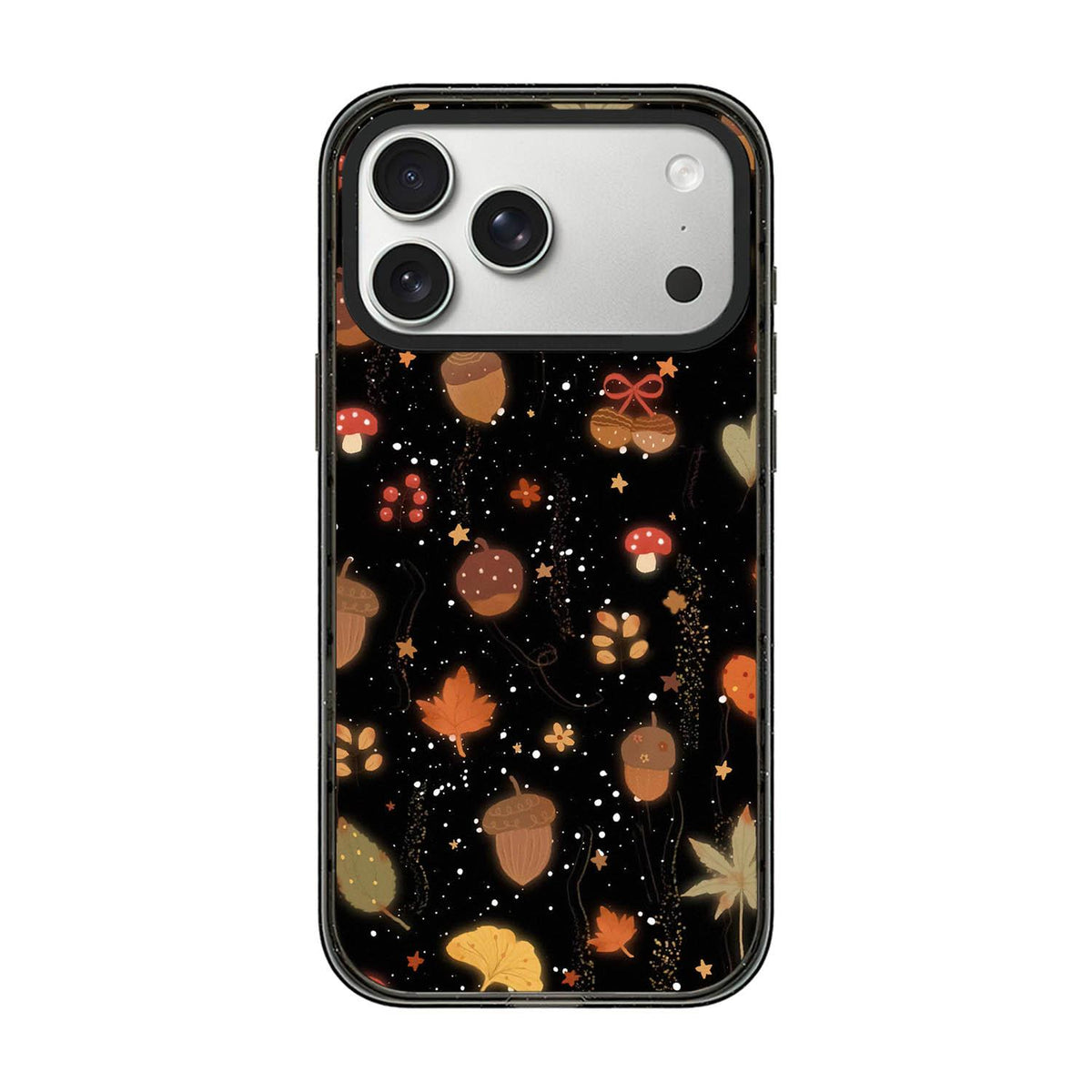 For iPhone 17 Pro Autumn Story Acrylic TPU Phone Case - Black Autumn Forest - EDA009678702D