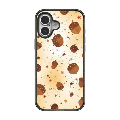 For iPhone 17 Autumn Story Acrylic TPU Phone Case - Brown Acorns - EDA009678703B