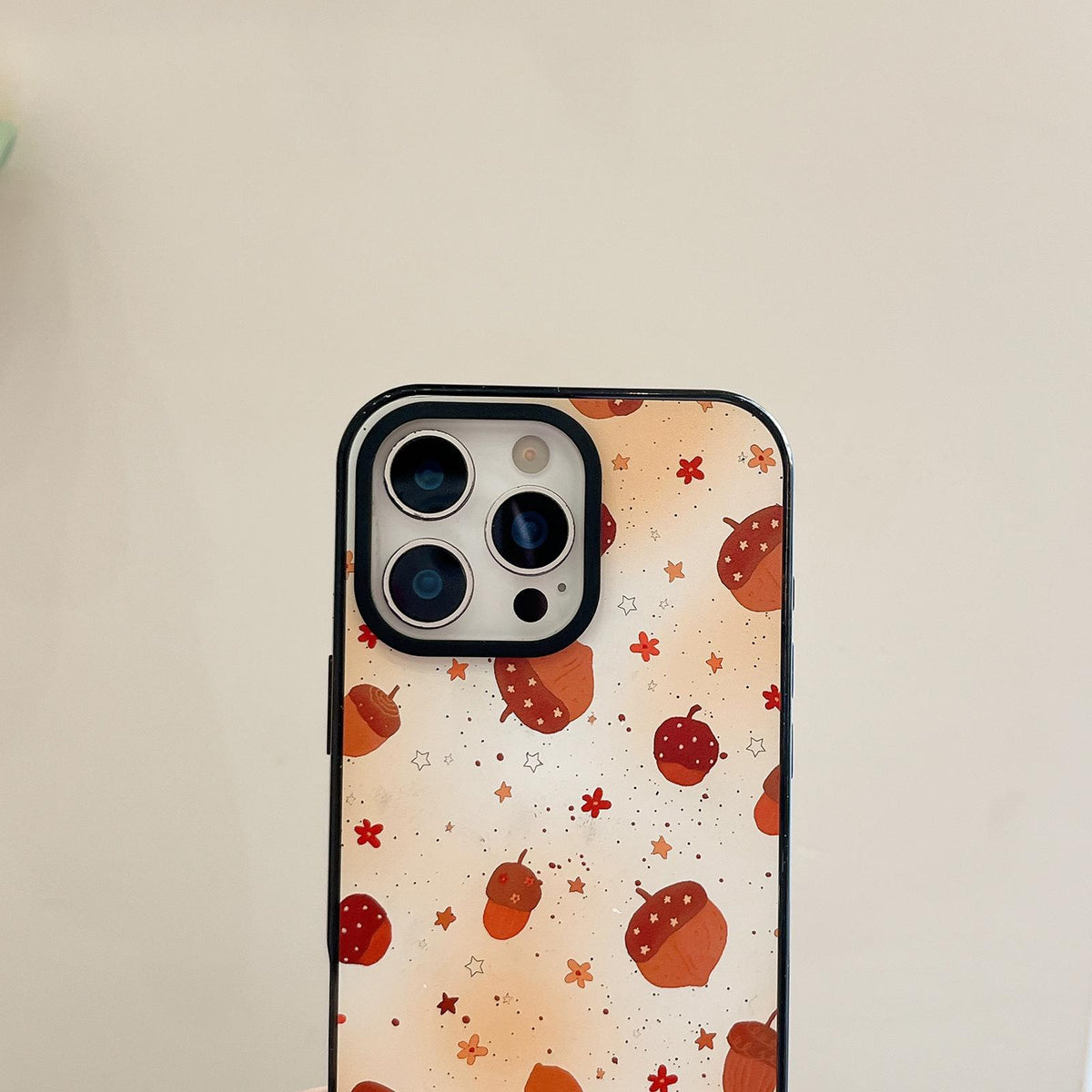 For iPhone 17 Autumn Story Acrylic TPU Phone Case - Maple Leaf Bow - EDA009678703A