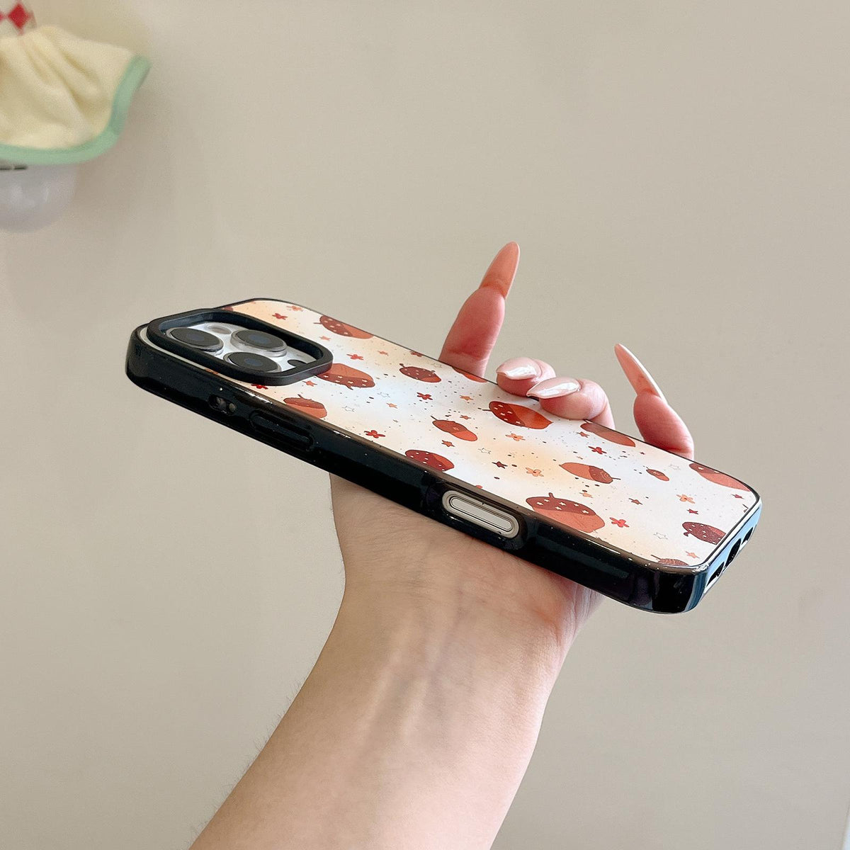 For iPhone 17 Autumn Story Acrylic TPU Phone Case - Maple Leaf Bow - EDA009678703A