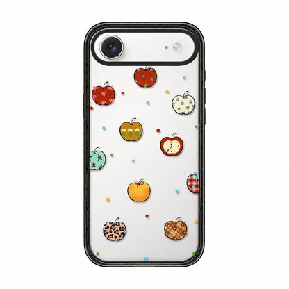 For iPhone Air Bear Apple Transparent Acrylic TPU Phone Case - Ever Changing Apple - EDA009681104C