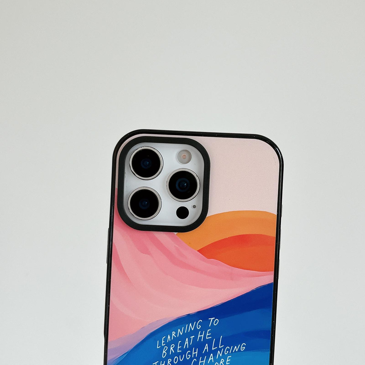 For iPhone 11 Tranquil Deep Blue Watercolor Acrylic TPU Phone Case - Blue Marble - EDA009683523C