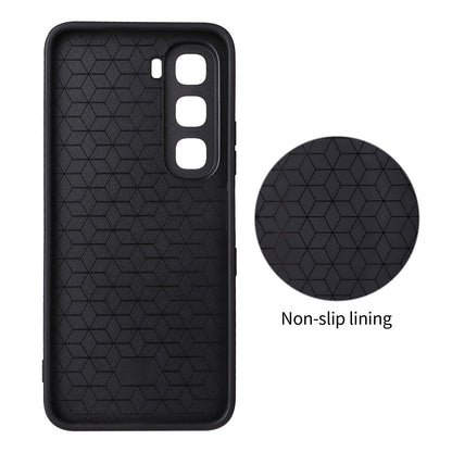 For Infinix Hot 60 5G / 60i 4G Precise Cutout Carbon Fiber Texture Vegan Leather Phone Case - Orange - EDA009686614A