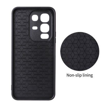 For Infinix Note 50x 5G Precise Cutout Carbon Fiber Texture Vegan Leather Phone Case - Red - EDA009686625B