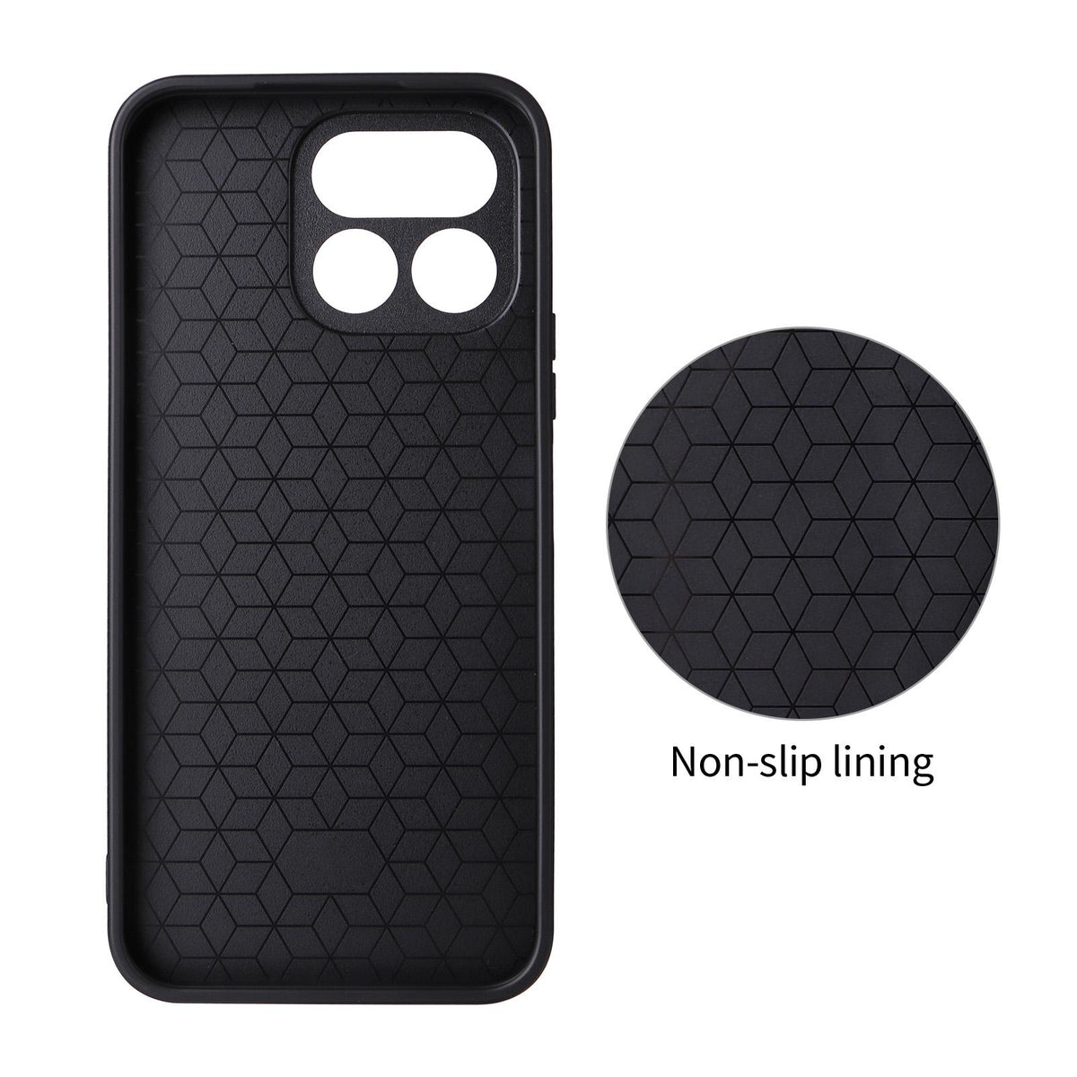For Realme 16T 5G Precise Cutout Carbon Fiber Texture Vegan Leather Phone Case - Grey - EDA009686704C