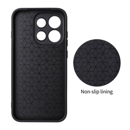 For OPPO Reno16 Pro 5G Global Precise Cutout Carbon Fiber Texture Vegan Leather Phone Case - Red - EDA009686805B