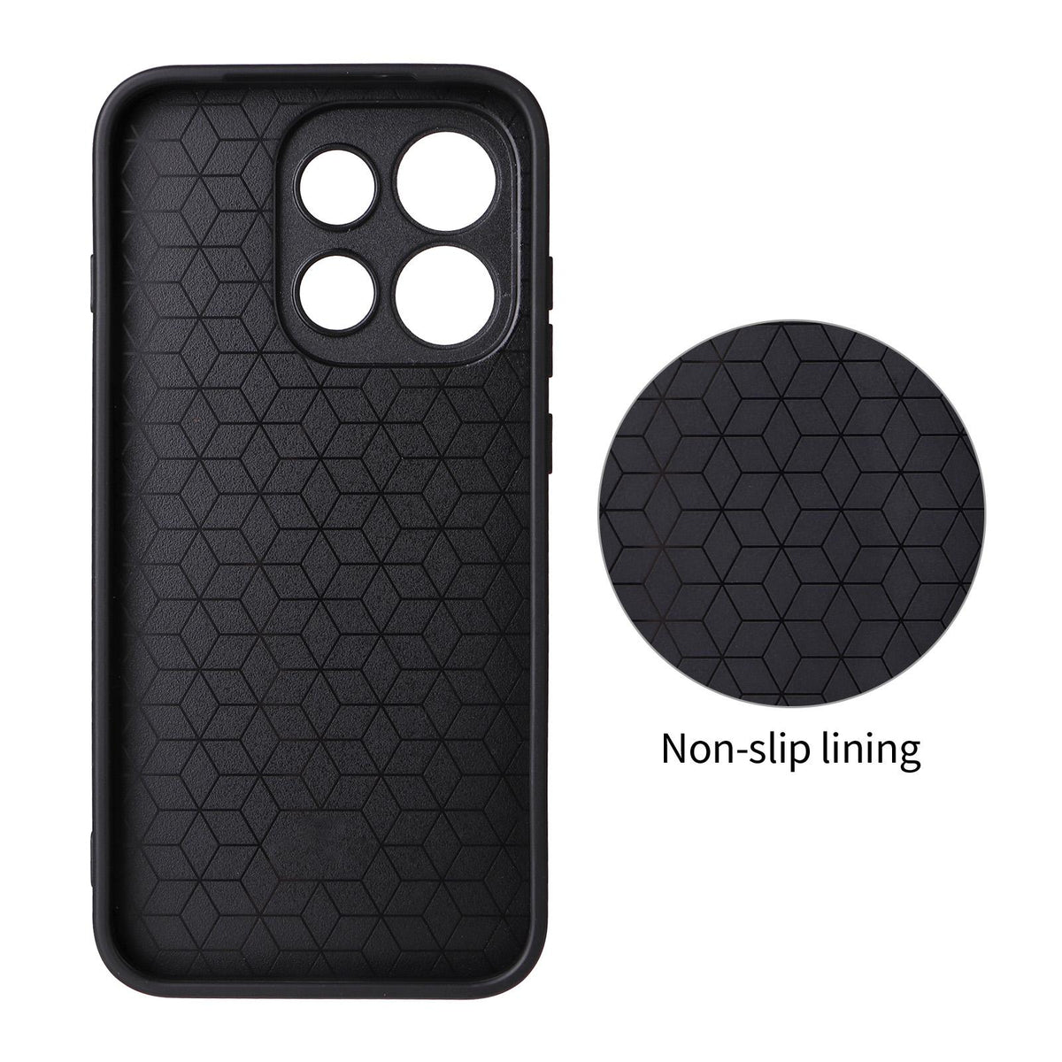 For OPPO Reno16 Pro 5G Global Precise Cutout Carbon Fiber Texture Vegan Leather Phone Case - Grey - EDA009686805C