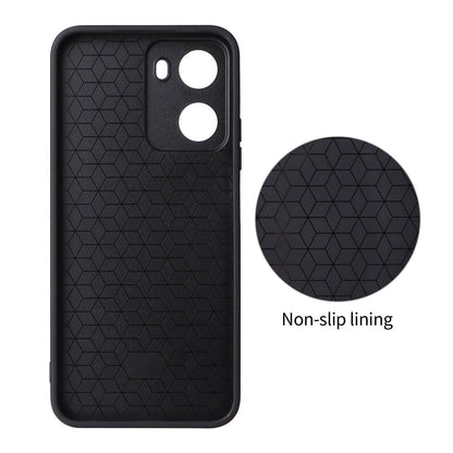 For Redmi 15a 5G / R70 5G / R70m 5G Precise Cutout Carbon Fiber Texture Vegan Leather Phone Case - Blue - EDA009686901D