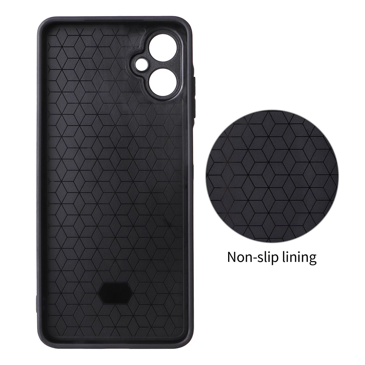 For Galaxy A07 Precise Cutout Carbon Fiber Texture Vegan Leather Phone Case - Red - EDA009687102B