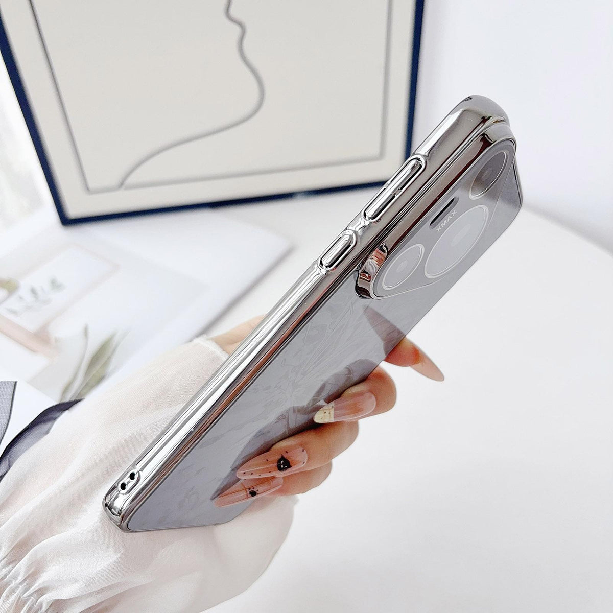 For Huawei Pura 80 Ultra 5G Butterfly Pattern Electroplated PC + Glass Phone Case - Purple - EDA009687605C