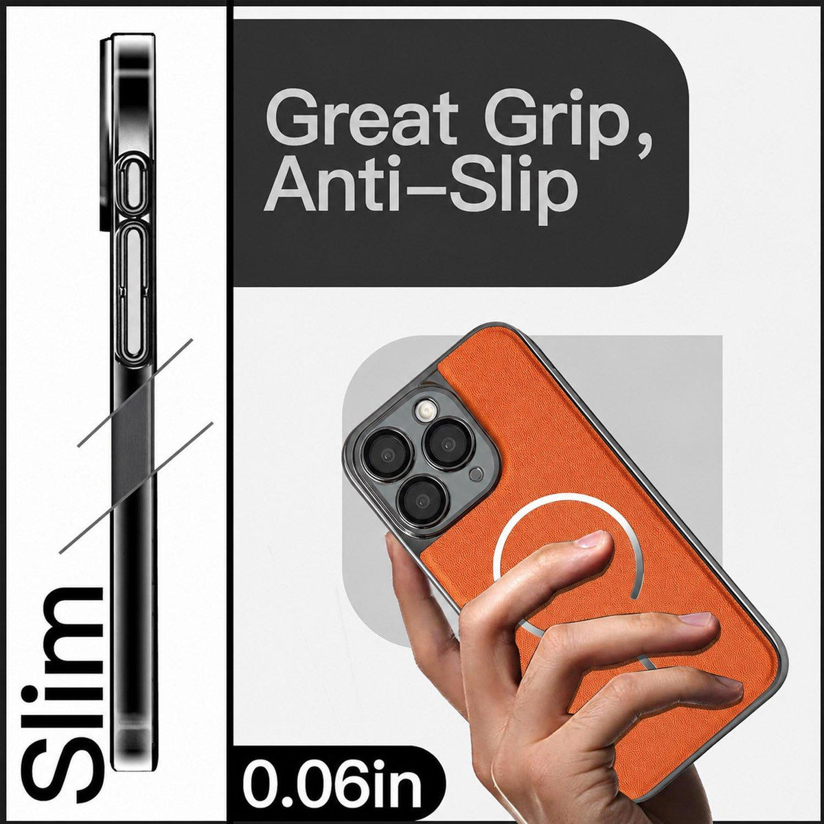 For iPhone 11 Pro Max Electroplated Magnetic Ring PC + Vegan Leather Phone Case - Red - EDA009688321F