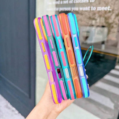 For iPhone 17 Pro Max Metal 360 Rotating Holder Magnetic PC Phone Case - Sky Blue - EDA009690801B
