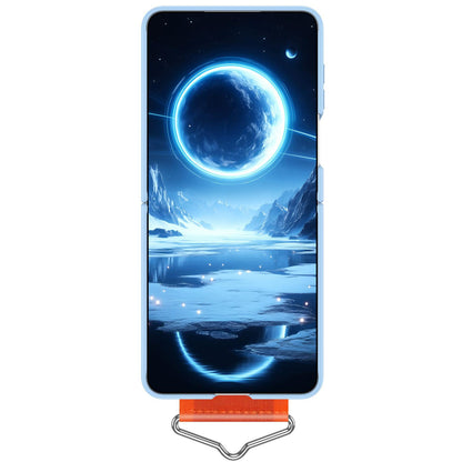 For Galaxy Z Flip8 5G Buckle Wristband PC Phone Case - Sky Blue - EDA009691302D