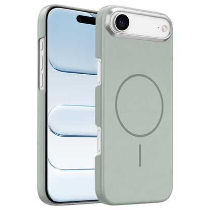 For iPhone Air Gold Armor PC Thin Circle MagSafe Shockproof Phone Case - Titanium Gray - EDA009692724C