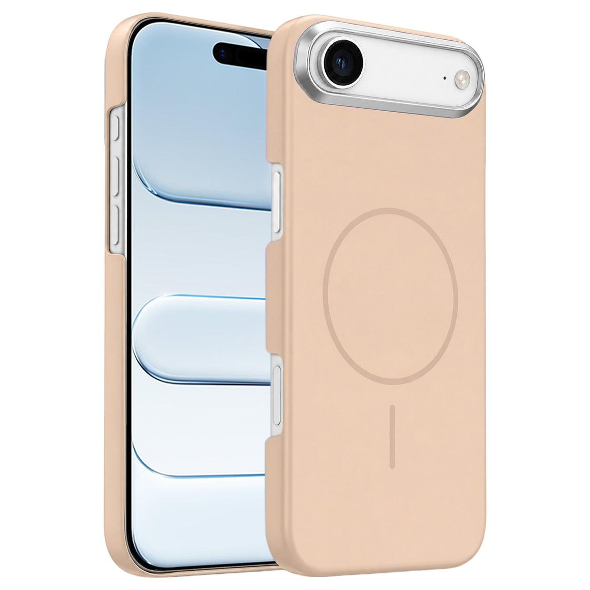 For iPhone Air Gold Armor PC Thin Circle MagSafe Shockproof Phone Case - Desert Gold - EDA009692724D
