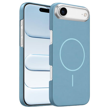 For iPhone Air Gold Armor PC Thin Circle MagSafe Shockproof Phone Case - Ocean Blue - EDA009692724G