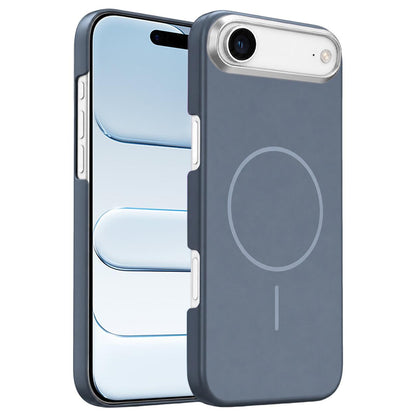 For iPhone Air Gold Armor PC Thin Circle MagSafe Shockproof Phone Case - Carbon Grey - EDA009692724H