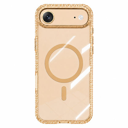 For iPhone Air Kylin Pattern Transparent Magnetic Phone Case - Transparent Gold - EDA009693104B