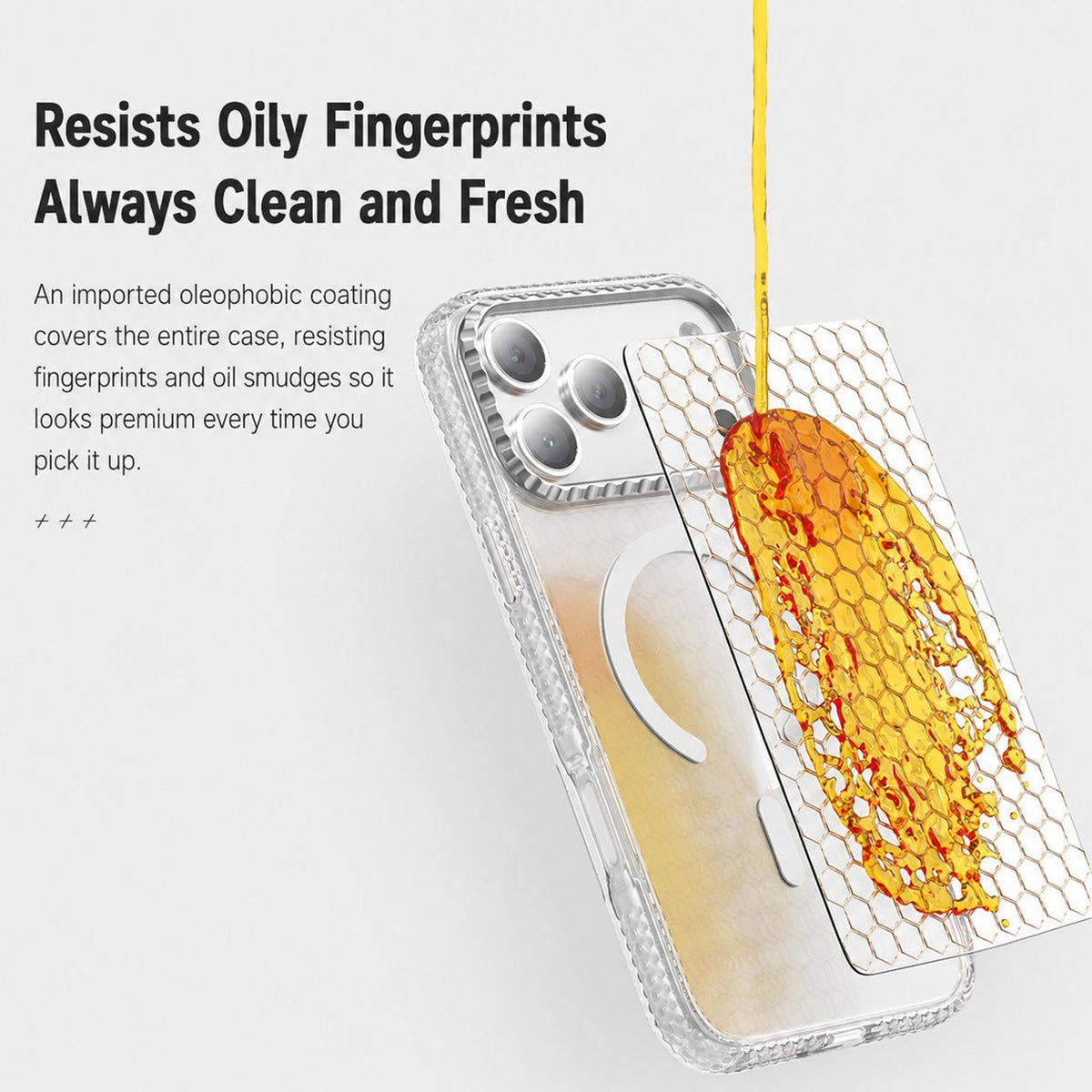 For iPhone 16 Pro Max Kylin Pattern Transparent Magnetic Phone Case - Transparent Black - EDA009693105A