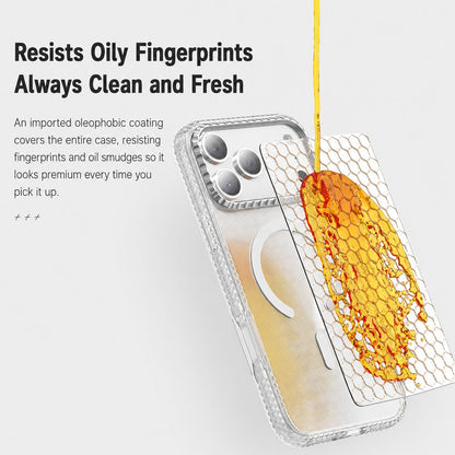 For iPhone 15 Pro Kylin Pattern Transparent Magnetic Phone Case - Transparent Black - EDA009693109A