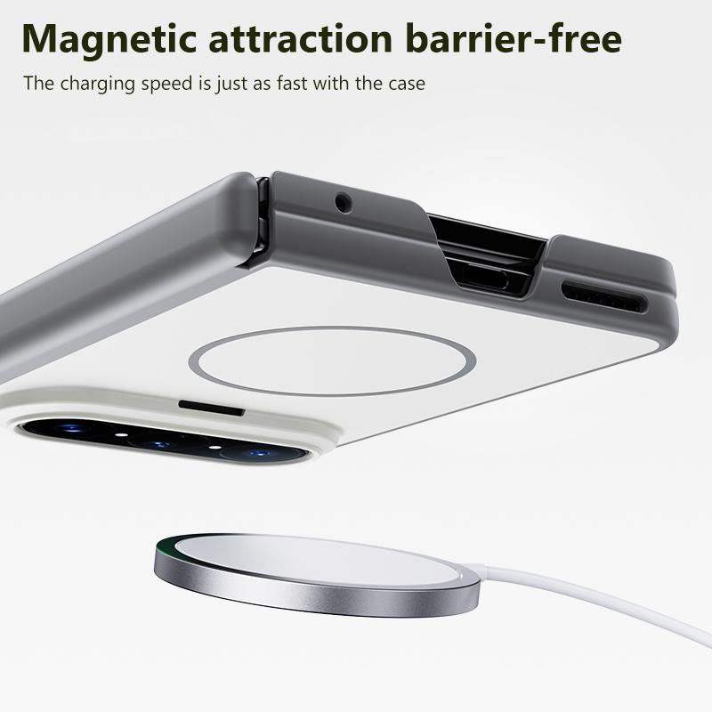 For Huawei Pura X Max Boundless Series Skin Feel Magnetic Full Coverage Phone Case - Orange - EDA009693601A