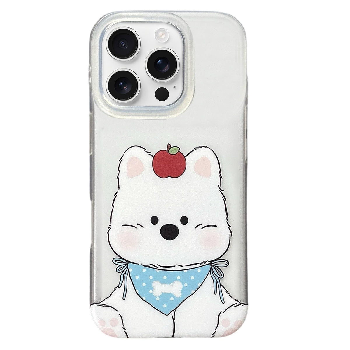 For iPhone 16 Pro Double Layer Frosted Pattern TPU Phone Case - Lovely West Highlands - EDA009696205B