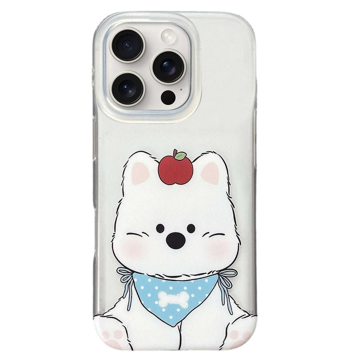 For iPhone 15 Pro Double Layer Frosted Pattern TPU Phone Case - Lovely West Highlands - EDA009696209B