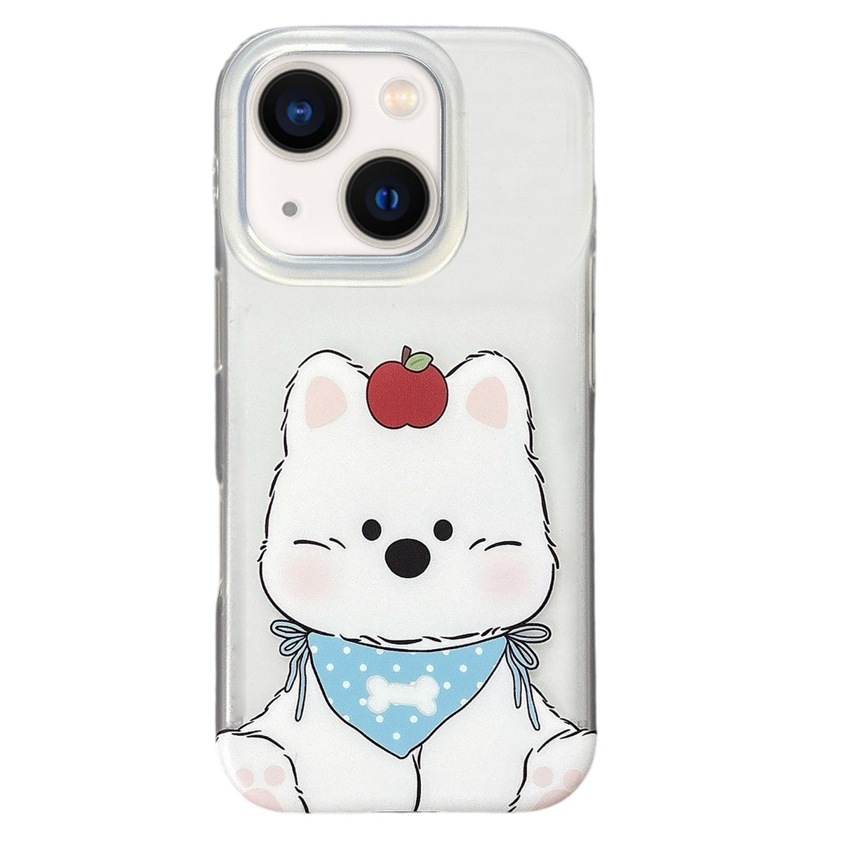 For iPhone 13 Double Layer Frosted Pattern TPU Phone Case - Lovely West Highlands - EDA009696214B