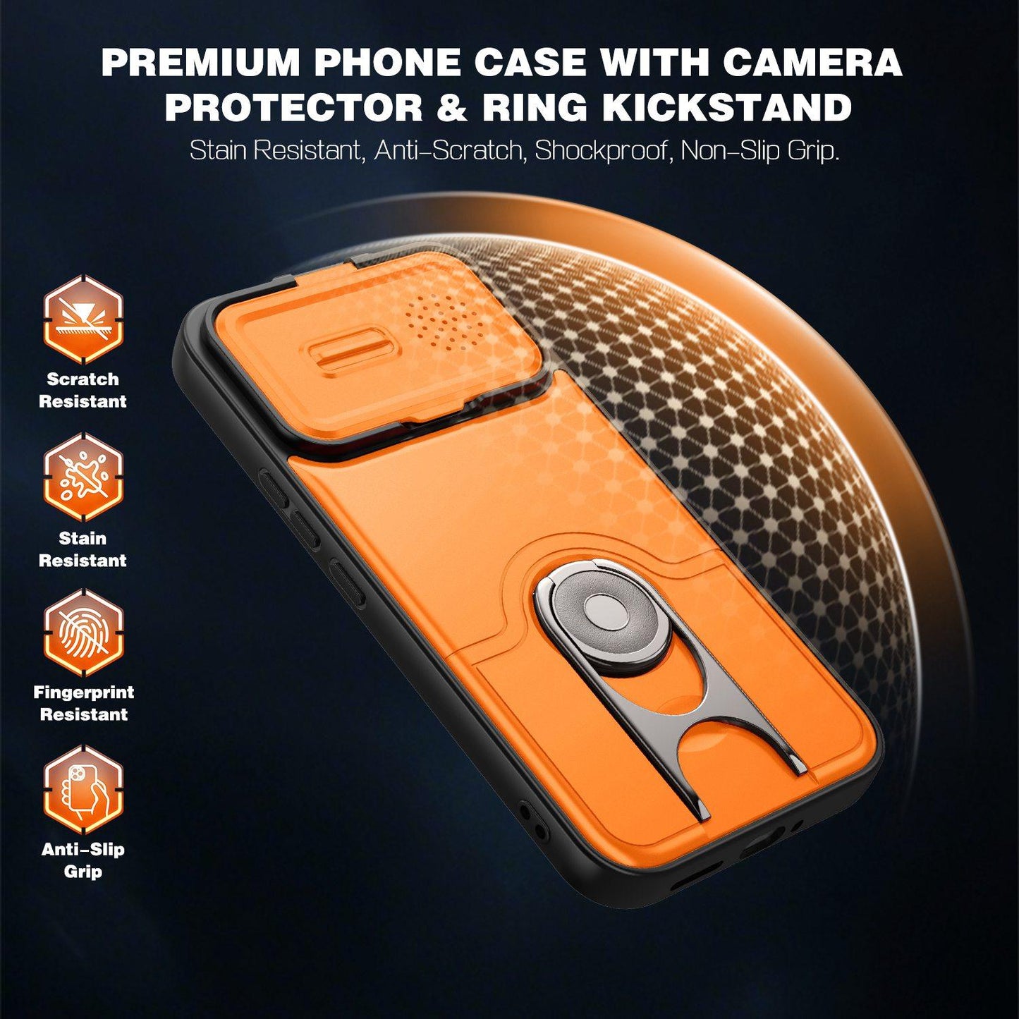 For Redmi K90 Pro Max/Poco F8 Ultra 5G Sliding Camera Cover 2 in 1 Rotating Holder Air Bag Shockproof Phone Case(Silvery)