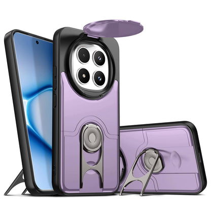 For Redmi Note 15 Pro+ 5G Global 163.3mm Sliding Camera Cover 2 in 1 Rotating Holder Air Bag Shockproof Phone Case - Purple - EDA009696706C