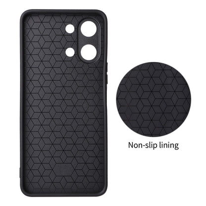 For vivo Y05 4G / Y21 5G 2026 Precise Cutout Carbon Fiber Texture Vegan Leather Phone Case - Red - EDA009698502B
