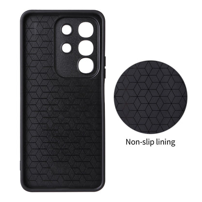 For vivo Y29 4G / T4x 5G / Y300t Precise Cutout Carbon Fiber Texture Vegan Leather Phone Case - Blue - EDA009698504D