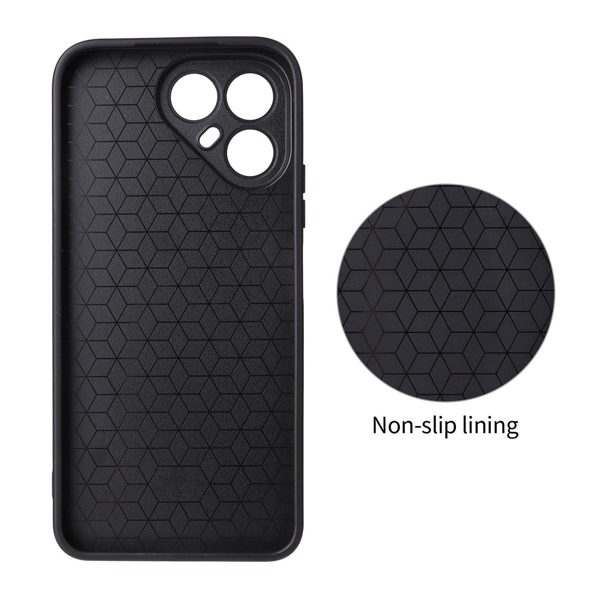 For Tecno Pova 8 5G Precise Cutout Carbon Fiber Texture Vegan Leather Phone Case - Red - EDA009698809B