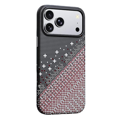 For iPhone 18 Pro / 17 Pro Asterism Pattern TPU Magnetic Phone Case - Black - EDA009699601B