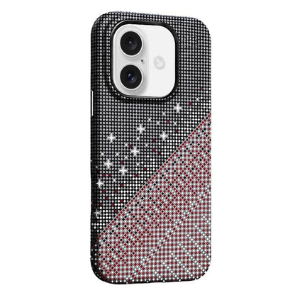 For iPhone 17 Asterism Pattern TPU Magnetic Phone Case - Black - EDA009699602B