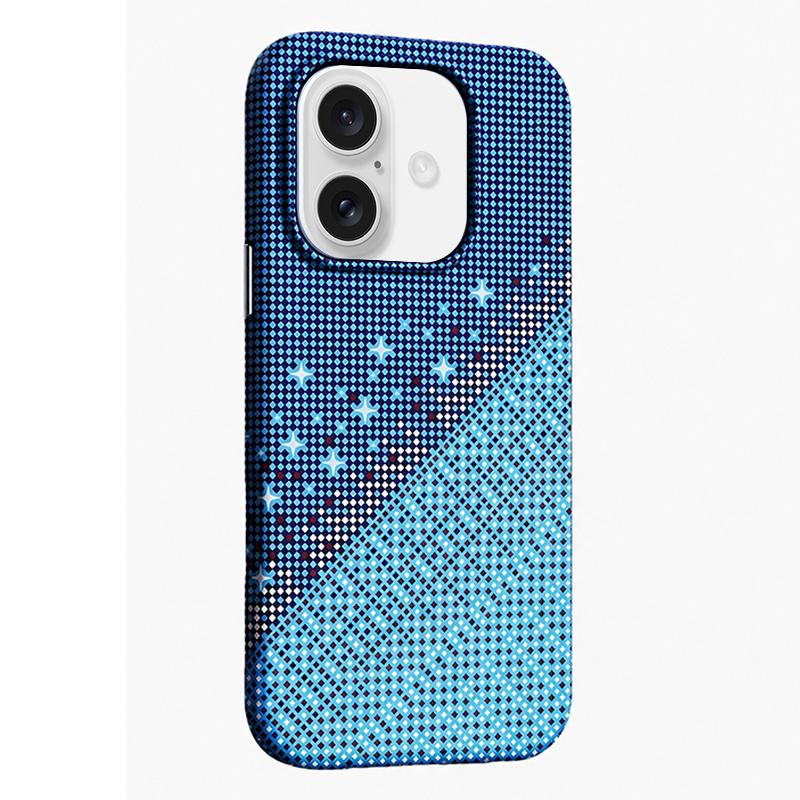 For iPhone 17 Asterism Pattern TPU Magnetic Phone Case - Blue - EDA009699602C