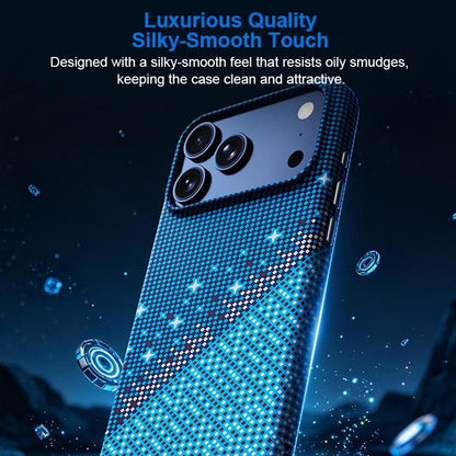 For iPhone 16 Pro Asterism Pattern TPU Magnetic Phone Case - Blue - EDA009699605C