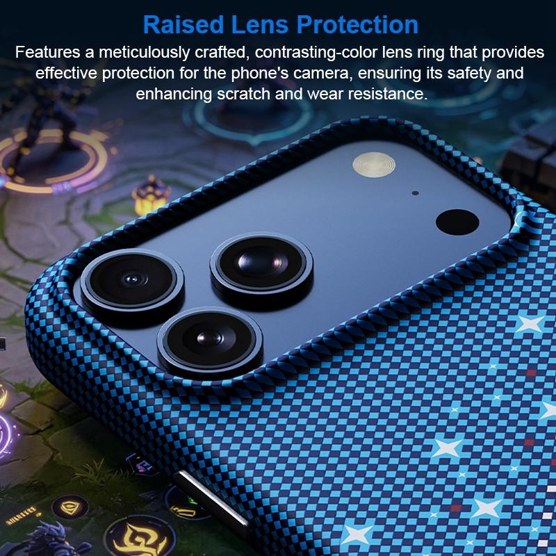 For iPhone Air Asterism Pattern TPU Magnetic Phone Case - Blue - EDA009699603C