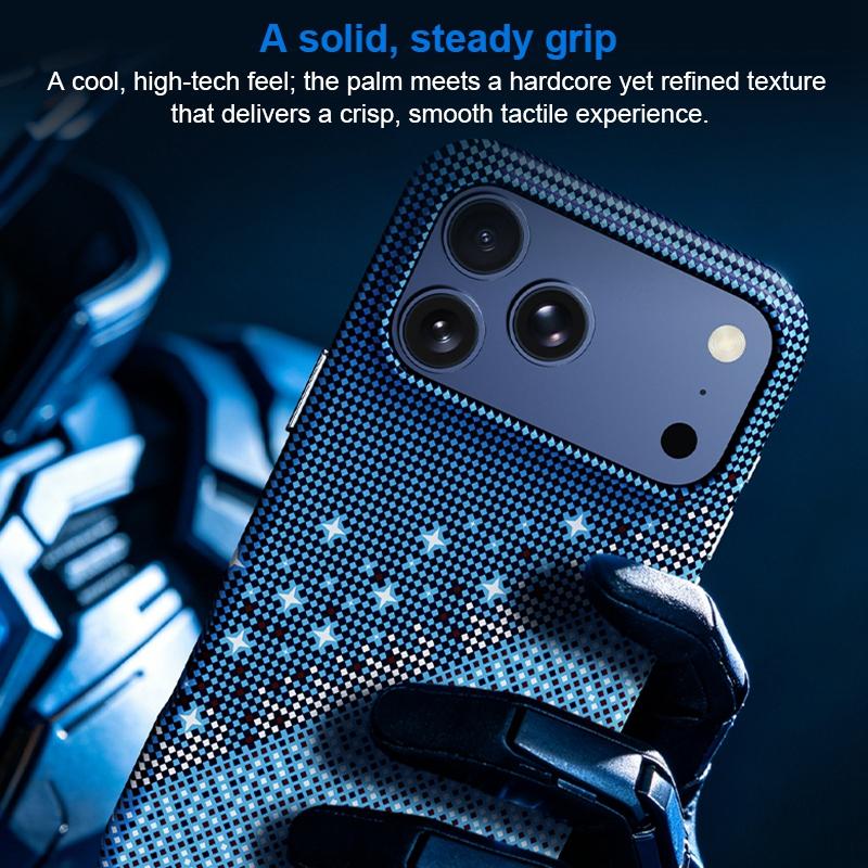 For iPhone Air Asterism Pattern TPU Magnetic Phone Case - Blue - EDA009699603C